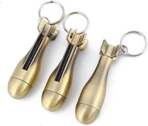 Permanent Match - 3 Pack, Flint Matchstick Fire Starter, Keychain Metal Immortal Lighter, Kerosene Refillable Lighter Waterproof Emergency Survival Gear