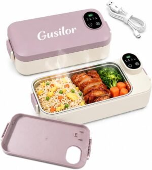 Portable Timer-controlled Reheating Rechargeable Heated Lunchbox