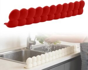 Silicone Sink Splash Guard for Kitchen Sink Area, Flexible Water Barrier