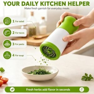 Stainless Steel Picador De Cilantro - Hand Spice Mincer