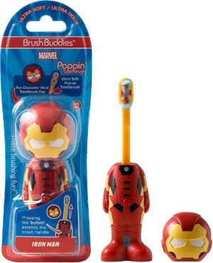 uddies Marvel Iron Man Kids Toothbrush Soft Rounded