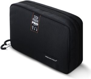 URBAN WOLF Tech Pouch Pro: Waterproof Organizer for Electronics, Gadgets, Cables, Hard Disks and Accessories - Travel Kit