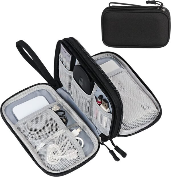 Gadget Organizer Bag for Men – 1 Year Warranty Travel Tech Pouch, Cable Organiser, Charger Case, Wire Organizer, SSD HDD Cover, Power Bank & Pendrive Pouch – Travel Accessories Organizer